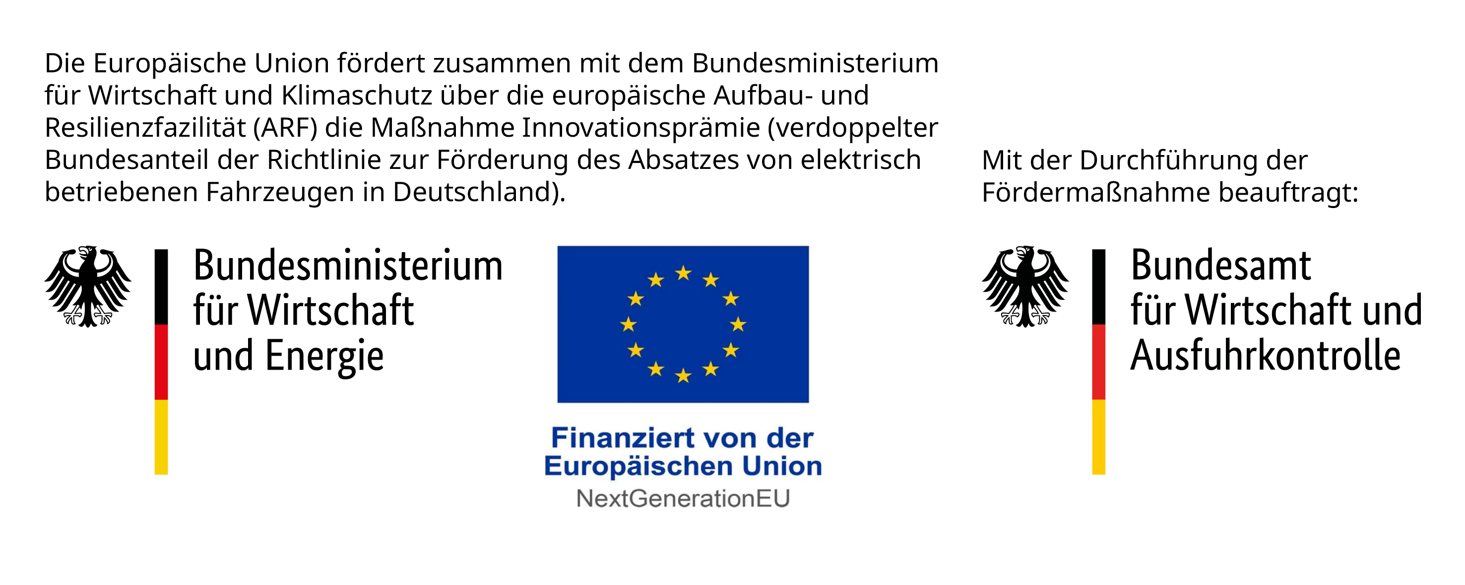 Die Europäische Union fördert zusammen mit dem Bundesministerium für Wirtschaft und Klimaschutz